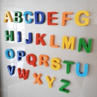 KIDNOAM 儿童彩色磁性贴 字母26块+数字37块